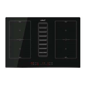 Placa Cata Con Campana Integrada IAS 7024, Induccion 77 cm, 4 Zonas, Negro, Clase A+ Ref. 08000200