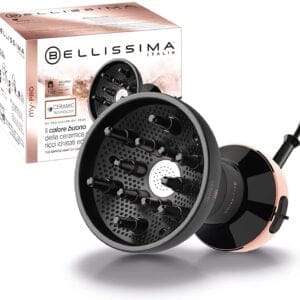 Secador de Pelo BELLISSIMA My ProDiffon Ceramic DF1 3000, 700 W, 2 Niveles de temperatura, Difusor, Negro