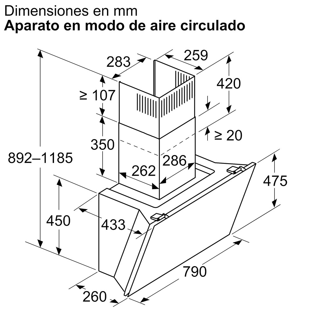 3BC587LN_0010_21993583_Inclined_3___80cm___Depth_433___Recirculation_with_chimney_perspective_es-ES