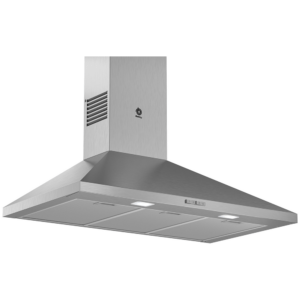 Campana piramidal BALAY 3BC695MX, 90 cm, Inox, Clase B, Decorativa, 588 m3/h