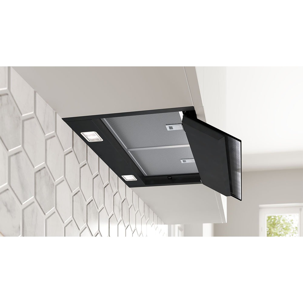 Campana BALAY 3BD867GM, Clase A+, Cristal Negro Mate, 60 cm, Integrable. - Imagen 2