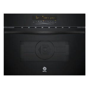 Horno compacto con microondas Balay 3CW5179N3, cristal negro,  60X45, 44L.