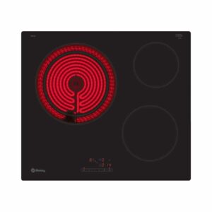 Placa BALAY 3EB715ER, 60 cm, Negro, Vitrocerámica, Encastrable