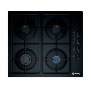 Placa BALAY 3ETG464MB, 60 cm, Cristal Negro, Gas