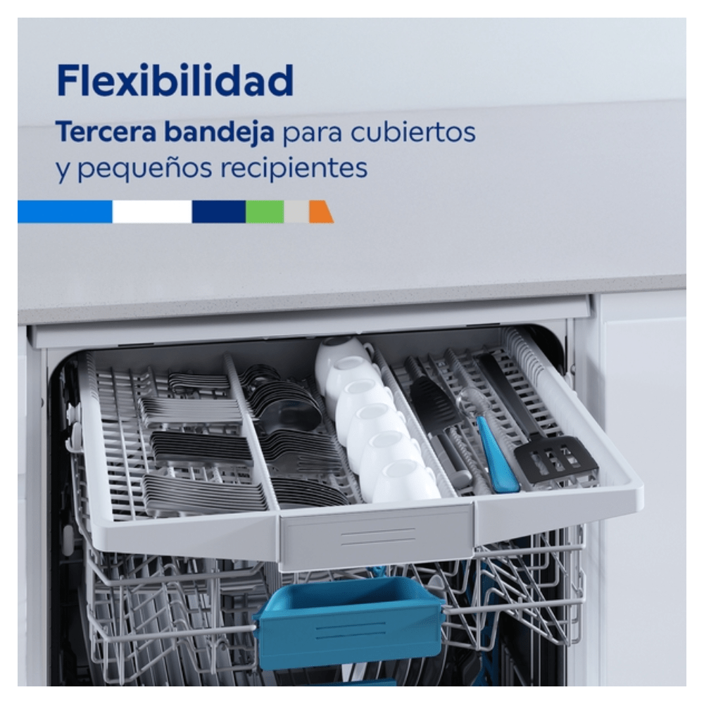 Lavavajillas BALAY 3VS5332IP, Clase C, 60 cm, Aero antihuellas, 3ª Bandeja, 13 Servicios. - Imagen 2