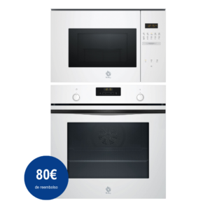 Pack BALAY: Horno 3HB5159B4 + Microondas 3CG5172B2, Cristal blanco.
