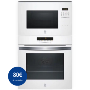 Pack BALAY: Horno 3HB5159B4 + Microondas 3CG5172B2, Cristal blanco.
