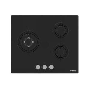 Placa EDESA EGG6030 TI N, 60 cm, Vidrio Negro, Gas Natural