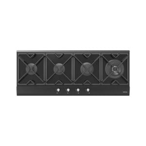 Placa EDESA EGG1240 TI TR CI N, 120 cm, Vidrio Negro, Gas