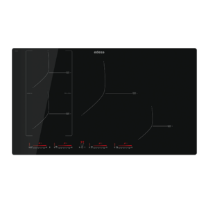 Placa EDESA EIM-8430 R, 85 cm, Negro, Inducción. Ref. 922272057.