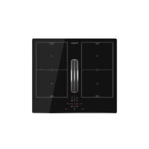 Placa con campana integrada Cata AS 600, 59cm, Negro, Clase A+.