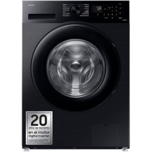 Lavadora SAMSUNG WW90CGC04DABEC, Inox Negra 9Kg, Clase A-10%, 9 kg, libre instalación,1400 rpm.