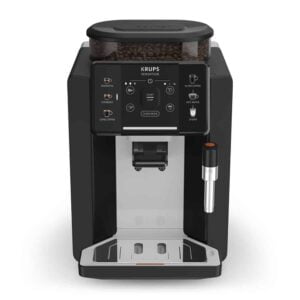 Cafetera Krups EA910A Superautomatica Arabica, 15 bar, 1450 W, 2 tazas, Negro