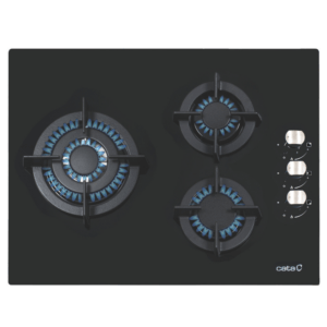 Placa de gas CATA CCI 5003 BK, Cristal negro, 60 cm, Cod. 08041505