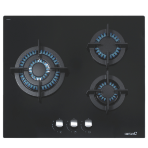 Placa de gas CATA CCI 6021 BK, Cristal negro, 60 cm, Cod. 08068501