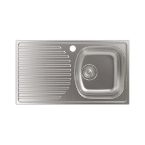 Fregador Sobre Encimera CATA CDS-1 EI Inox,  76,5x35,5 cm.