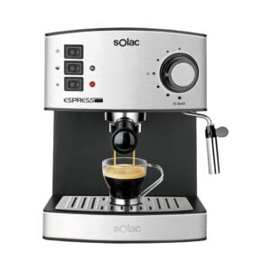 Cafetera Solac CE4480 - 1.2L, 19 Bar, Vaporizador, Calientatazas