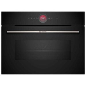 Horno compacto con microondas Bosch, CMG7241B1, Asistente de limpieza por agua, 60 x 45cm, negro, 45 l. Home Connect.