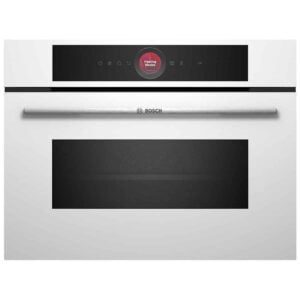 Horno compacto con microondas Bosch, CMG7241W1, 60 x 45cm, Blanco, 45 l. Home Connect.