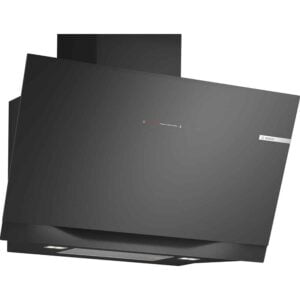 Campana BOSCH DWK91LT60, 90 cm, Cristal Negro, Clase A+, Decorativa  de pared