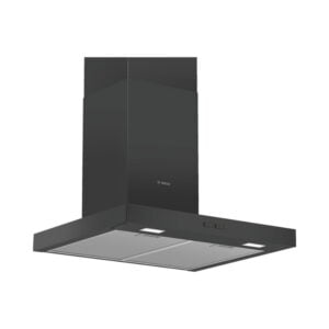 Campana BOSCH DWB66BC60, Clase B, Cristal Negro, 60 cm, Decorativa.