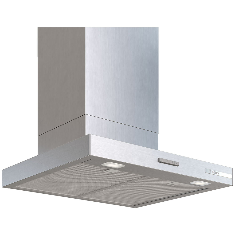 Campana BOSCH DWB65CC30, 60 cm, Acero Mate Antihuellas, Clase B, Decorativa, 594/m3 (copia)