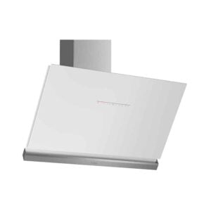 Campana BOSCH DWK98PR20, 90 cm, Cristal Blanco, Clase A+, Decorativa de pared