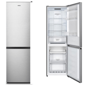 Frigorífico Combi Edesa EFC-18220 NF EX, 186 cm, Clase E, Inox, Ref. 924271368.