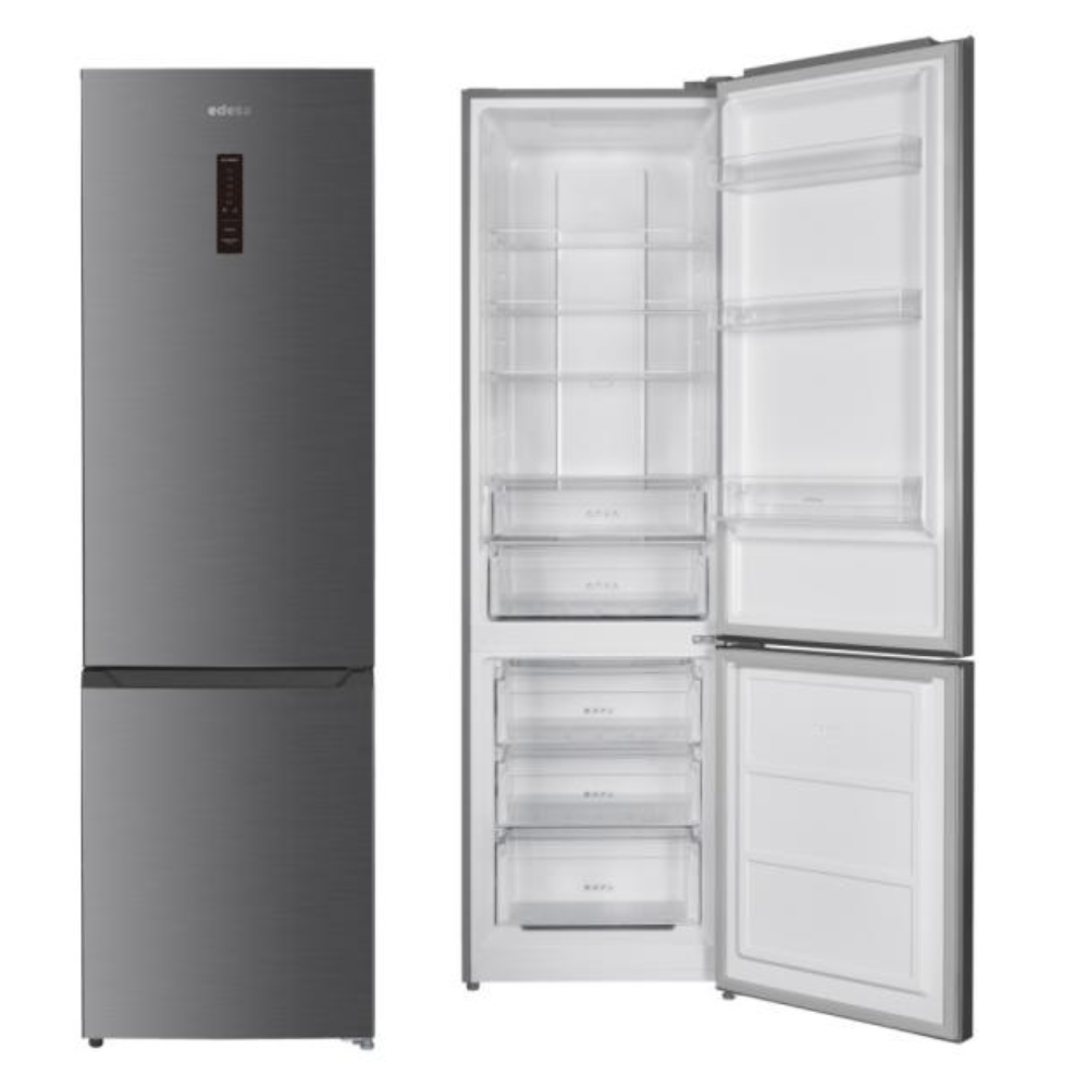 Frigorífico EDESA EFC-20320 NF EX , Clase E, 201x60 cm, Inox, NoFrost, Ref. 924271357.