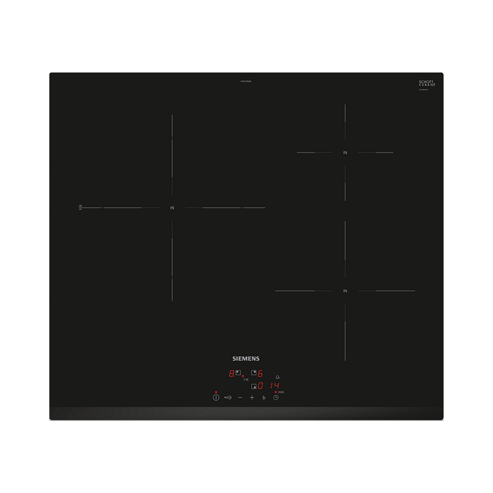 Placa SIEMENS EH631BJB6E, 60 cm, Negro, Induccion