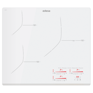 Placa EDESA EIMS 6330 B WH, 60 cm, Blanco, Inducción. Ref. 922272044.