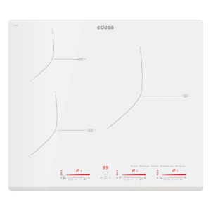 Placa EDESA EIM-6328 B WH, 60 cm, Blanco, Inducción. Ref. 922272048.