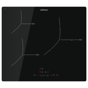 Placa EDESA EIS-6330 R, 60 cm, Negro, Inducción. Ref. 922272046.