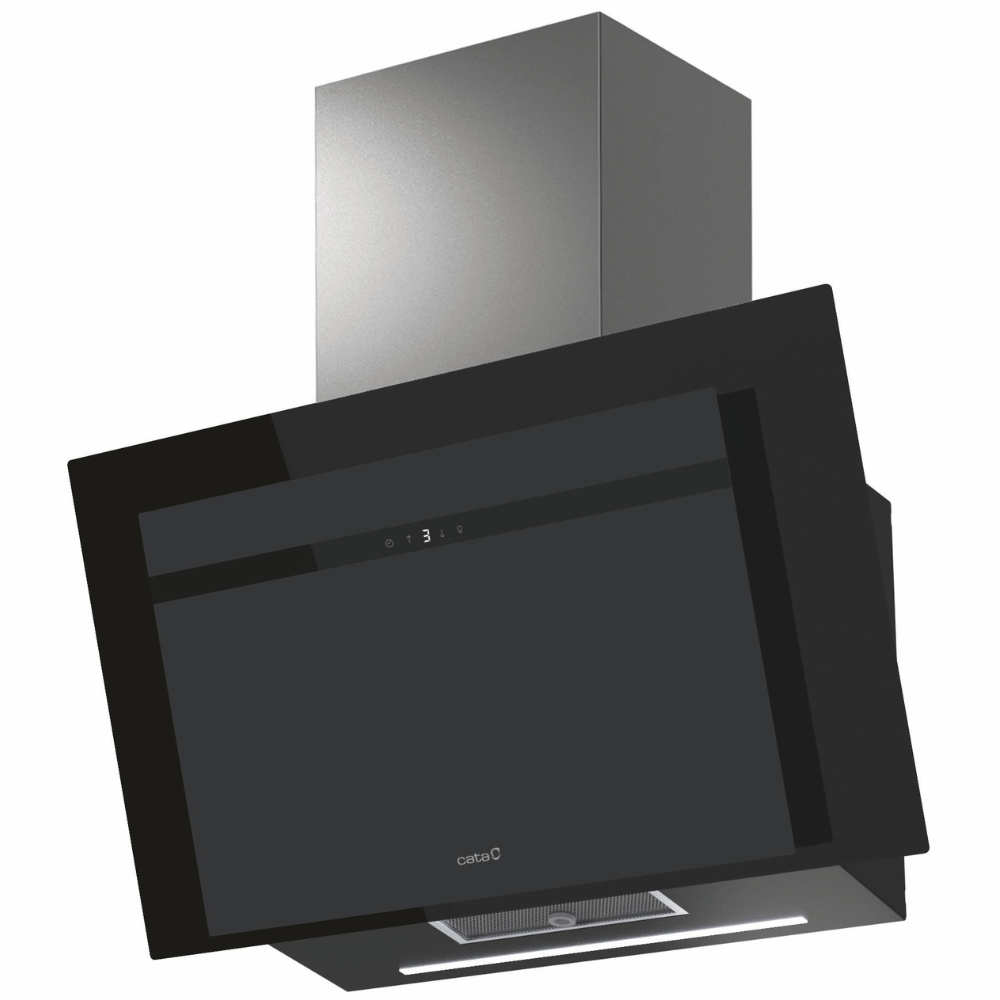 Campana CATA THALASSA EVO 800 GBK, 80 cm, Cristal Negro, Clase A++, 1.017m3/h. Ref. 02038408