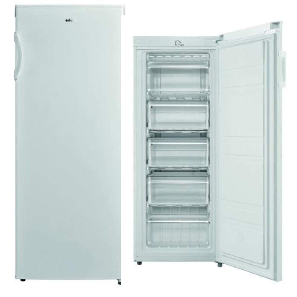 Congelador vertical una puerta EDESA EZS-1422 NF WH, NO FROST, Clase E, Blanco, 143 cm, Cod. 924271378.