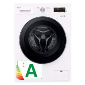 Lavadora LG F4X1009NWK , Blanca, Clase A, 9 kg, libre instalación,1400 rpm.