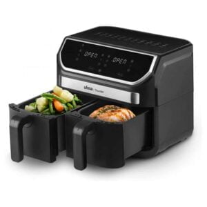 Freidora de aire UFESA STORM 9L(5,5L+3,5L) Doble, 2700 W, 5,5L+3,5L, Negro