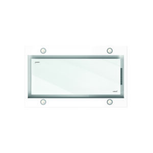 Campana Cata Isla  Sirin 1000 GLASS GWH, 100 cm, Cristal Blanco, Clase A, de Techo, COD: 02111002