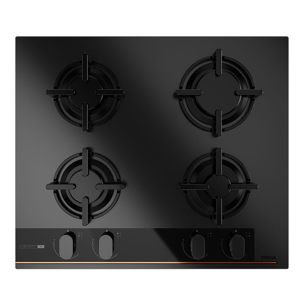 Placa de Gas TEKA GBC64 INFINITY G1, 60cm, Negro, Ref. 112570208.