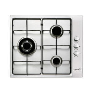 Placa CATA GIB 6021 X, Acero Inox, Gas Butano