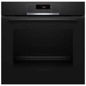 Horno Bosch HBA572BB3F, Serie 4, 60 x 60 cm, Negro, Pirolítico y Asistente de Limpieza con agua, Clase A+, 71 l.
