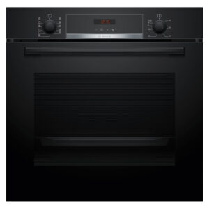 Horno Bosch HBA574BB3, Serie 4, 60 x 60 cm, Negro, Pirolítico y Asistente de Limpieza con Agua, Clase A+, 71 l.