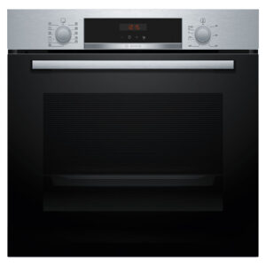 Horno Bosch HBA514ES3, Serie 4, 60 x 60 cm, Acero Inox, Asistente de Limpieza con Agua, Clase A+, 71 l.