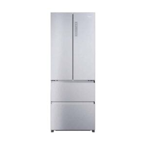 Frigorífico Haier HFR5719ENMG, Clase E, 190x70cm, Inox, Puerta Francesa. No Frost