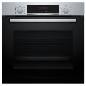 Horno Bosch HQA574ES3, Serie 4, 60 x 60 cm, Acero Inox, Con Vapor Añadido, Limpieza pirolítica, Clase A+, 71 l.