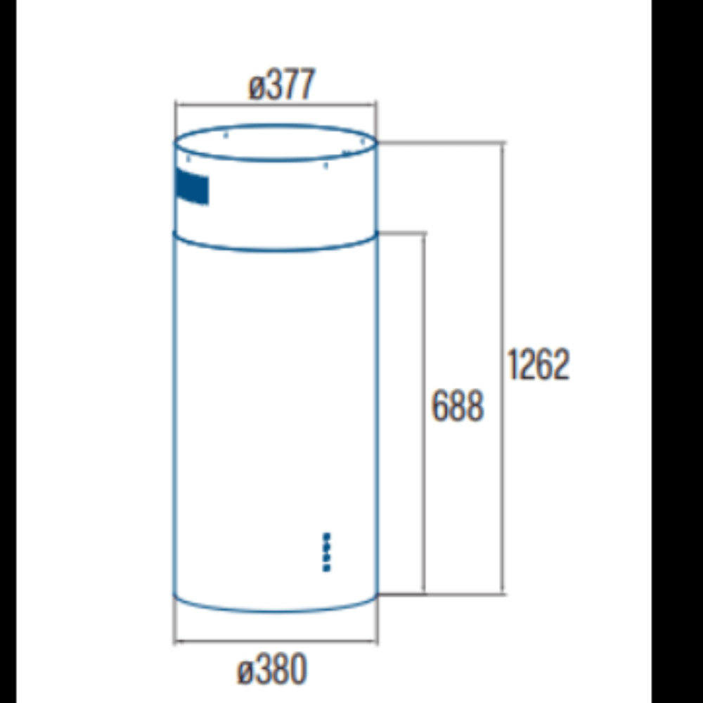 Campana CATA ISLA FARO SE X, 38 cm ø, Clase A+++, Inox, 735m3/h, Cod. 02019101 - Imagen 2