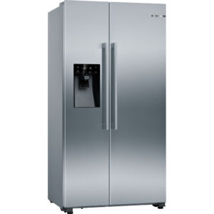 Frigorífico Americano Bosch KAD93AIDP, Clase D, Acero Antihuellas, 178.7x90.8 cm, Multipuerta con dispensador, XXL.