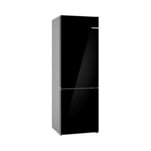 Frigorífico BOSCH KGN49LBCF, Clase C, Cristal Negro, 203x70 cm, Combi