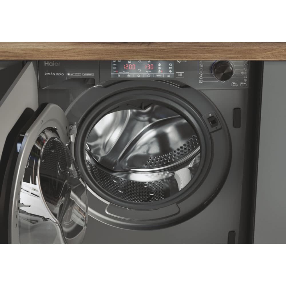 Lavadora Integrable HAIER HWQ90B416FWBRS, 9kg, Clase A,1600rpm Inverter. - Imagen 3