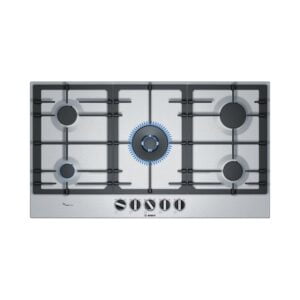 Placa BOSCH PCR9A5B90, 90 cm, Acero, Gas